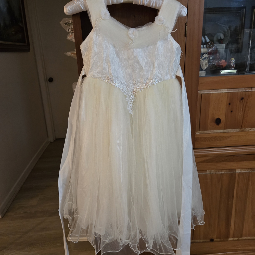 Elegant Cream Kids Dress